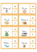 Vorschau - Fördermaterial/Inklusion - Klammerkarten k oder ck - Seite 2