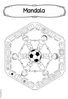 Vorschau - Arbeitsblätter - Fußball WM 2026 | Mandalas & Ausmalbilder | Freiarbeitsmaterial Grundschule Klasse 1–4 - Seite 2