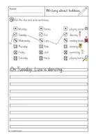 Vorschau - Arbeitsblätter - Writing about Hobbies and Sports (motivierende englische Schreibaufgabe) - Seite 3