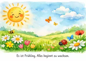 Vorschau - Arbeitsblätter - Mitmachtheater Frühling Kita: Der kleine Schmetterling inkl. Bildkarten, Fingerspiel & Umsetzungstipps - Seite 1