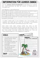 Vorschau - Arbeitsblätter - Sommer - Lesetext + Aufgaben (2-fach differenziert) - Seite 1