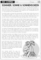 Vorschau - Arbeitsblätter - Sommer - Lesetext + Aufgaben (2-fach differenziert) - Seite 2