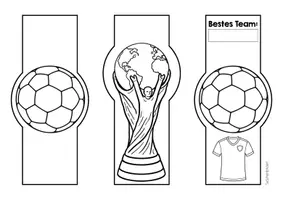 Vorschau - Mal- und Bastelvorlagen - Lesezeichen - Fußball WM 2026 - Seite 2