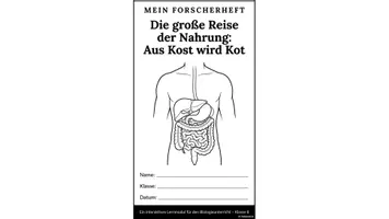 Vorschau - Arbeitsblätter - Das Verdauungssystem des Menschen – Arbeitsblatt mit Abbildung & Beschriftung (Biologie Sek I) - Seite 1