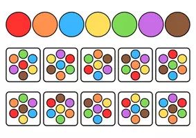 Vista previa - Hojas de trabajo - Caracol de colorines: Atención - página 1