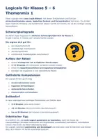 Vorschau - Arbeitsblätter - Leseverständnis Klasse 5 - Logicals Klasse 5 - 3-fach differenziert - 10 Logical-Rätsel - Leserätsel mit Lösung & Lösungswegen - Logicals Klasse 6 - THEMENMIX Nr. 2 - Lese-Logikrätsel Klasse 5 - Leselogicals Klasse 5 - Leseverständnis Klasse 5 - Seite 2