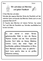 Vorschau - Arbeitsblätter - Ein Märchen zu Ende schreiben - Deckblatt