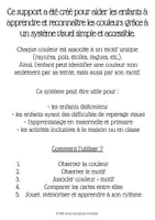 Aperçu - Apprentissages en autonomie - Cartes inclusives couleurs, aide apprentissage difficile. - Page 2