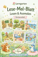 Vorschau - Arbeitsblätter - Lese-Mal-Blatt - Partnerarbeit - Deckblatt