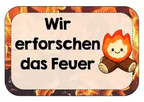 Vorschau - Poster - Reihentransparenzkarten Feuer- Tafelmaterial - Seite 1