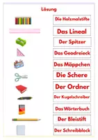 Vorschau - Stundenentwürfe - DAZ Schulstart mit Materialliste, Artikeln und Personalpronomen - Seite 3