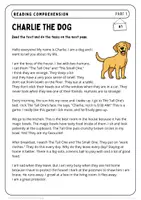 Vorschau - Arbeitsblätter - Reading Comprehension - Charlie the Dog (Part 1) - Seite 2