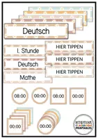 Vorschau - Poster - Tagestransparenz | Boho Blumen Klassenzimmer Deko | Stundenplan - Seite 3