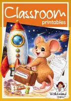 Vorschau - Arbeitsblätter - Liederarbeitung zu "Die Maus auf Weltraumreise" Kreatives Schreiben Malen Stationen DaZ - Deckblatt