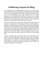 Vorschau - Stundenentwürfe - Enzyme - Seite 1