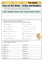 Vorschau - Arbeitsblätter - Days of the Week | Wochentage | Englisch - Worksheets (Klasse 5) - Seite 3