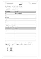 Vorschau - Arbeitsblätter - Materialpaket Zeitformen von Verben (inkl. Test und Spiel) - Deckblatt
