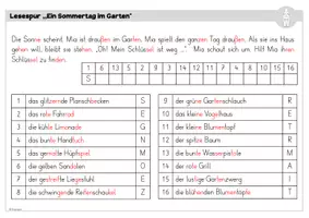 Vorschau - Arbeitsblätter - Lesespur: Ein Sommertag im Garten / Klasse 1-4 - Seite 2