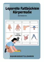Vorschau - Arbeitsblätter - Leporello Faltbüchlein Körpermaße - Deckblatt