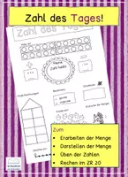 Vorschau - Arbeitsblätter - Zahl des Tages ZR 20 - Deckblatt