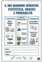 anteprima - Esercizi - Quaderno Operativo di Matematica – Classe 4^ e 5^ – Statistica – Grafici – Probabilità – - Pagina di copertina