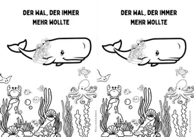 Vorschau - Arbeitsblätter - Begleitheft Der Wal, der immer mehr wollte - Deckblatt