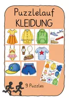 Vorschau - Spiele - Puzzlelauf Kleidung (9 Puzzles zum Ausdauertraining) - Deckblatt