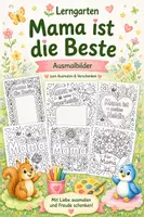 Vorschau - Arbeitsblätter - Mama ist die Beste - Ausmalbilder - Deckblatt
