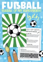 Vorschau - Arbeitsblätter - Fußball WM 2026 Op-Art Kunstprojekt - Kunst im Sommer - Deckblatt
