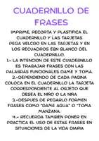 Vista previa - Unidades / Secuencias / Situaciones de Aprendizaje - Cuadernillo de Frases: ¡Aprende a pedir y tomar! - página 1
