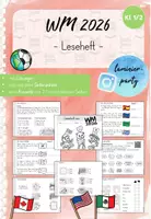 Vorschau - Arbeitsblätter - Leseheft: Fußball WM 2026 (Kl. 1/2) - Deckblatt
