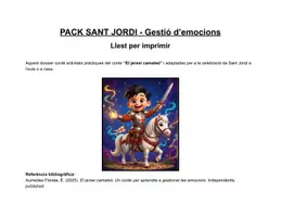 Vista previa - Hojas de trabajo - Pack GRATUÏT Sant Jordi: Gestió emocional amb l'Ivar - página 1