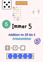 Vorschau - Arbeitsblätter - Addition im ZR bis 5 Arbeitsblätter - Deckblatt