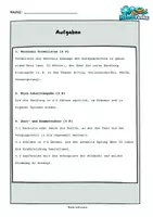 Vorschau - Arbeitsblätter - Aufgaben im Stil der Abschlussprüfung Deutsch Realschule BW 2027 zur Kurzgeschichte Botho Strauß „Rückkehr“ + editierbare KA - Seite 1