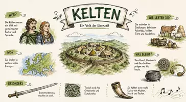 Vorschau - Arbeitsblätter - Arbeitsblatt "Kelten" + Onlineübung & MP3 + Mindmap + Infografik - Seite 3