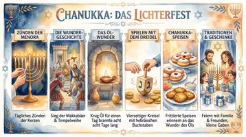 Vorschau - Arbeitsblätter - Arbeitsblätter zum Thema "Chanukka" + Lösung & MP3 + Mindmap + Infografik - Seite 1