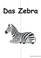 Vorschau - Arbeitsblätter - Das Zebra_Lapbook - Seite 1