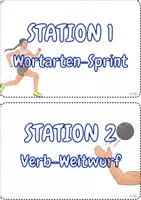 Vorschau - Stationenlernen - Wortarten‑Olympiade: Motivierendes Stationenlernen für die Grund‑ und Mittelschule (Deutsch 3.-6. Klasse) - Seite 1