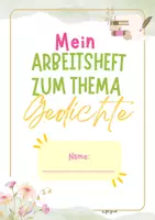 Vorschau - Anderer Materialtyp - Deckblatt Arbeitsheft Gedichte - Seite 1