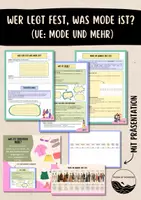 Vorschau - Arbeitsblätter - Wer legt fest, was Mode ist? - Mode und mehr - Deckblatt