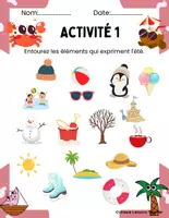 Aperçu - Feuilles d'exercices - 10 fiches d’activités d’été pour la maternelle - Page 1