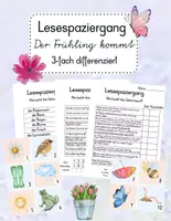 Vorschau - Arbeitsblätter - Lesespaziergänge Frühling Grundschule | wachsendes Materialpaket Klasse 1-4 | Lesen & Bewegung - Seite 1
