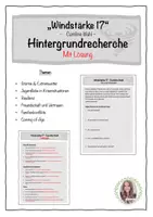 Vorschau - Arbeitsblätter - RSAP 26/27 Pflichtlektüre "Windstärke 17" Hintergrundrecherche - Deckblatt