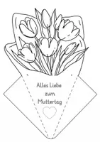 Vorschau - Arbeitsblätter - Muttertagsgeschenk Blumenstrauß Klasse 1-4 differenziert - Seite 2