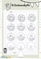 Vorschau - Mal- und Bastelvorlagen - Müll-Mandala für die Grundschule – Ausmalbild zu Recycling & Umweltschutz (Klasse 2–4) - Seite 2