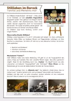 Vorschau - Arbeitsblätter - Stillleben und Vanitas im Barock – Arbeitsblätter, Bildkarten, Kreativaufgabe (Klasse 7–9) - Seite 1