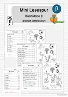 Vorschau - Arbeitsblätter - Mini Lesespur Buchstabeneinführung ß - Deckblatt