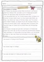 Vorschau - Arbeitsblätter - Sachtext Frühling - Seite 3