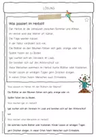 Vorschau - Arbeitsblätter - Sachtext Herbst - Seite 2