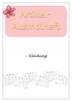 Vorschau - Fördermaterial/Inklusion - Artikel-Ausmalheft Kleidung ~ DIN A5 - Seite 1